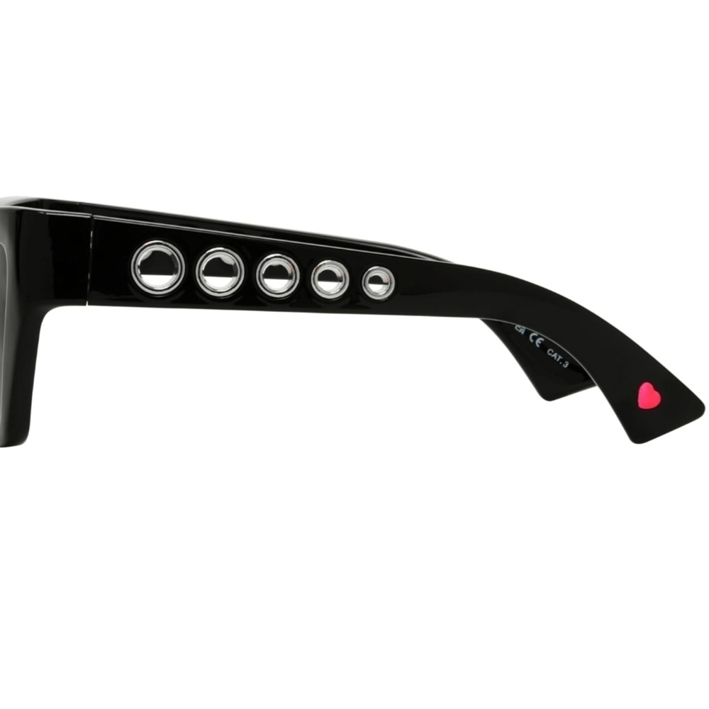 Betsey Johnson Black Sunglasses with Silver Accents - Picture 3 of 8